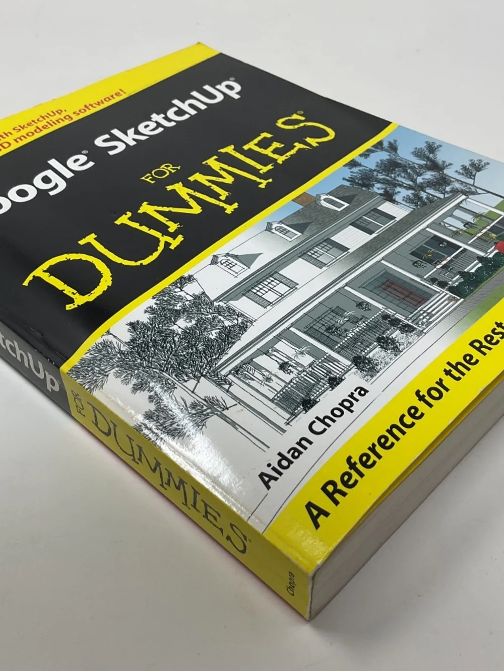 instructional paperback book Google SketchUp For Dummies by Aidan Chopra